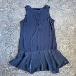 Gypsy silk peplum dress